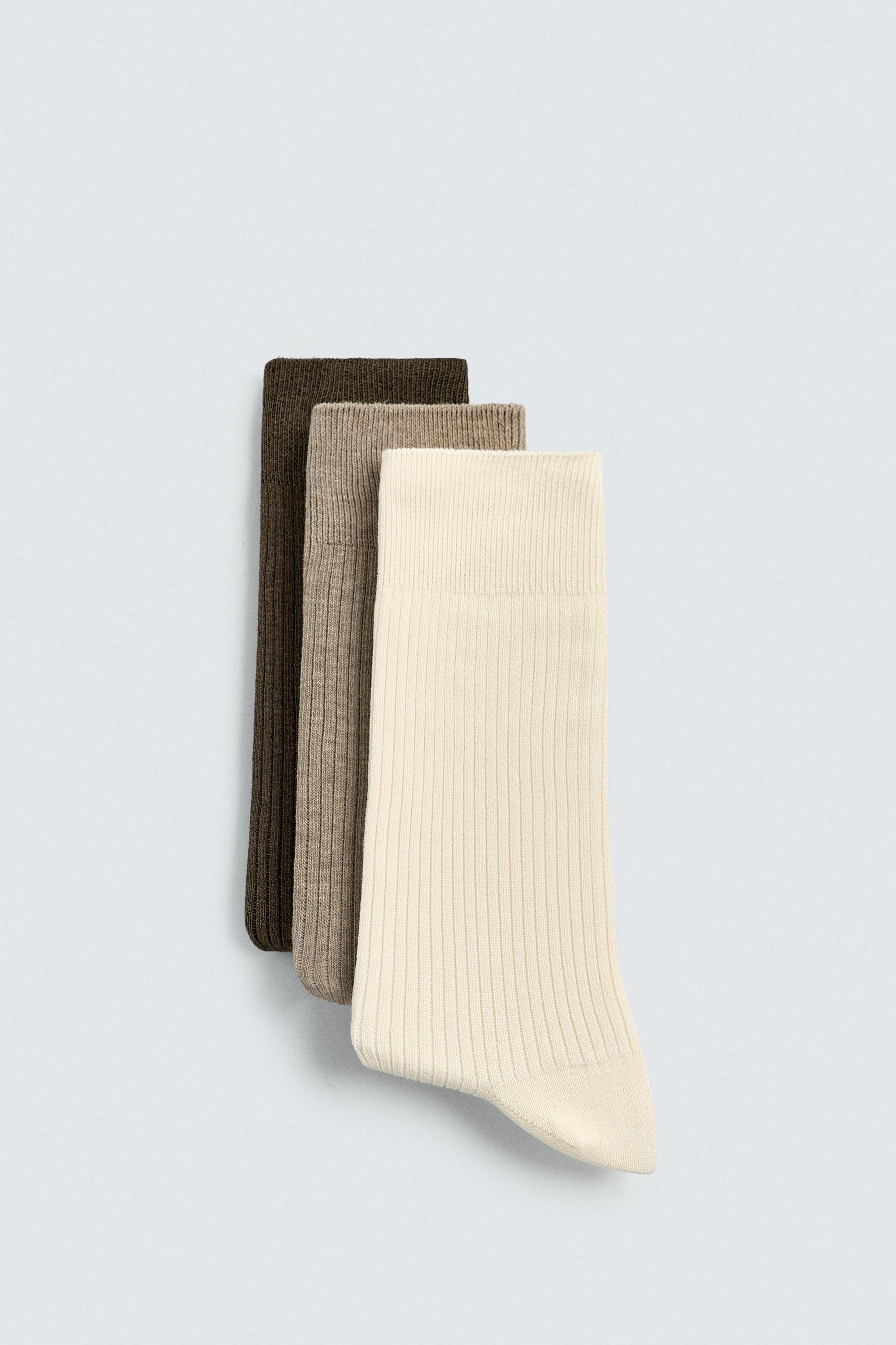CHAUSSETTES CÔTELÉES POIDS MOYEN LOT DE 3
